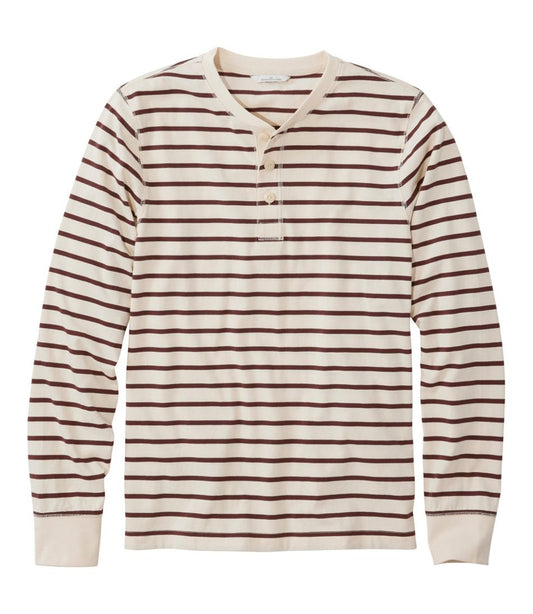 Men's Signature Northwoods Henley, Long-Sleeve, Stripe L.L.Bean Essential