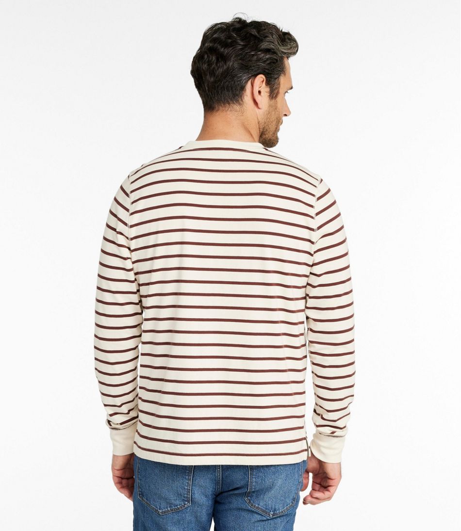 Men's Signature Northwoods Henley, Long-Sleeve, Stripe L.L.Bean Essential