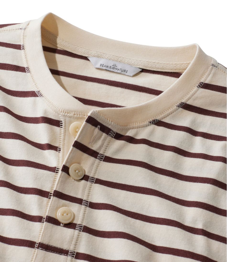 Men's Signature Northwoods Henley, Long-Sleeve, Stripe L.L.Bean Essential