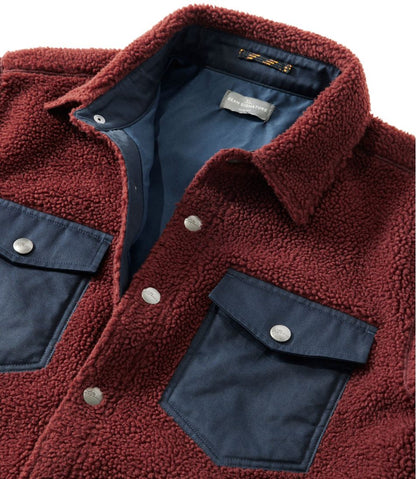 Men's Signature Mixed Media Fleece Shirt Jacket L.L.Bean Value