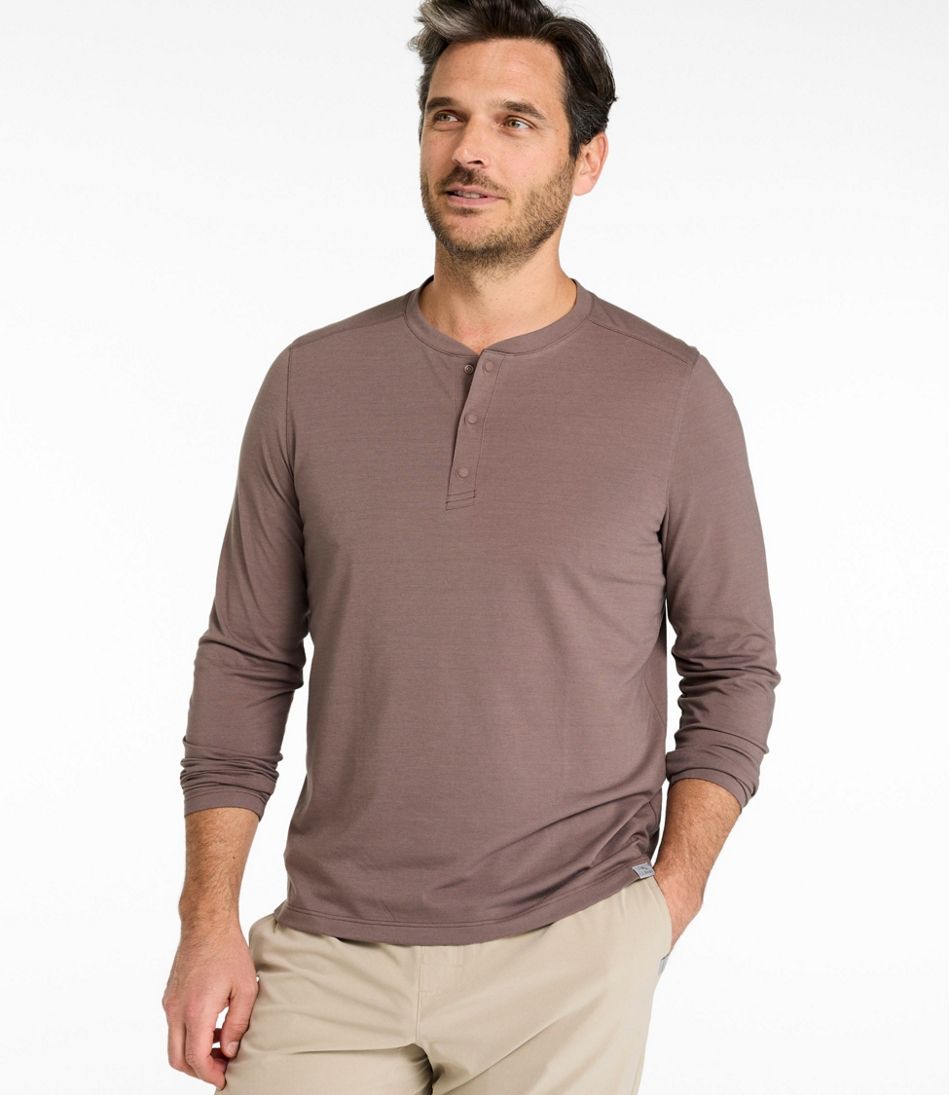 Men's Multisport Lifestyle Henley, Long-Sleeve L.L.Bean Premium