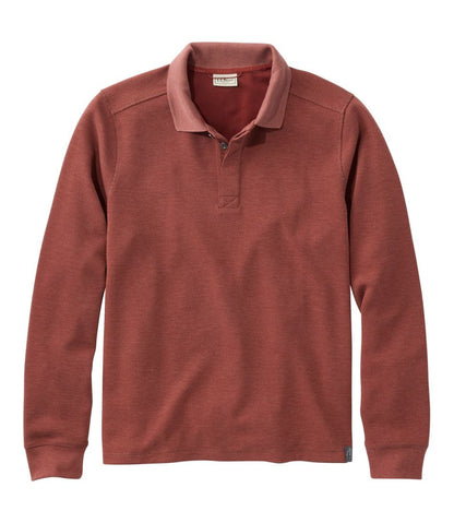 Men's Mountainside Micro Waffle Polo, Long-Sleeve L.L.Bean New