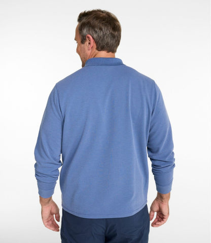 Men's Mountainside Micro Waffle Polo, Long-Sleeve L.L.Bean New