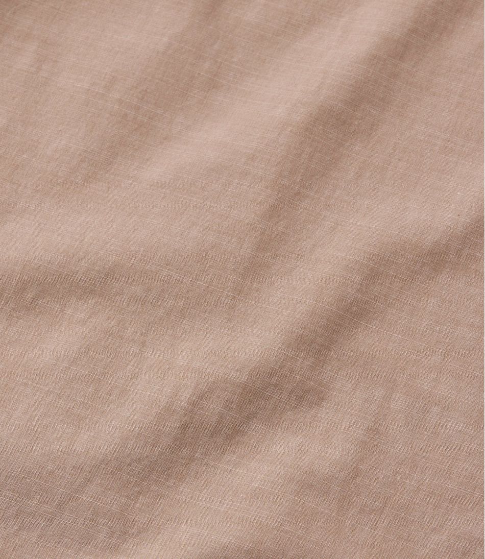 Men's Comfort Stretch Performance® Chambray Shirt, Short-Sleeve, Slightly Fitted Untucked Fit L.L.Bean Featured