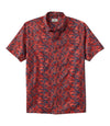 Carbon Navy Abstract Hibiscus