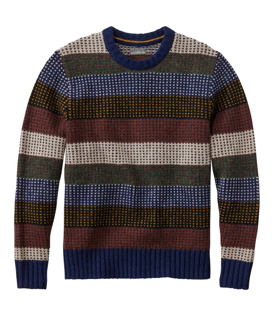 Men's Signature 1980 Matinicus Rock Sweater, Crewneck, Stripe L.L.Bean Recommended