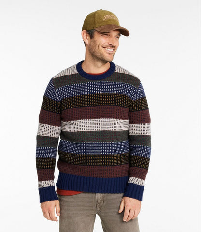 Men's Signature 1980 Matinicus Rock Sweater, Crewneck, Stripe L.L.Bean Recommended