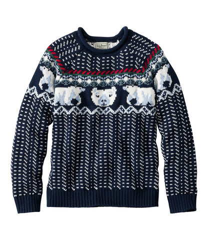 Classic Navy Polar Fairisle,Small 8