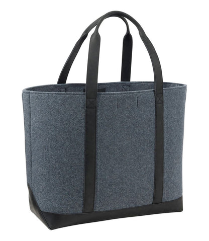 Leather-Trim Wool Tote L.L.Bean Everyday