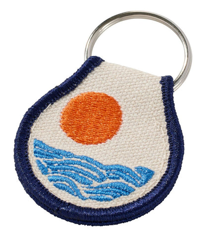 Embroidered Patch Charm, Sun & Waves L.L.Bean Premium