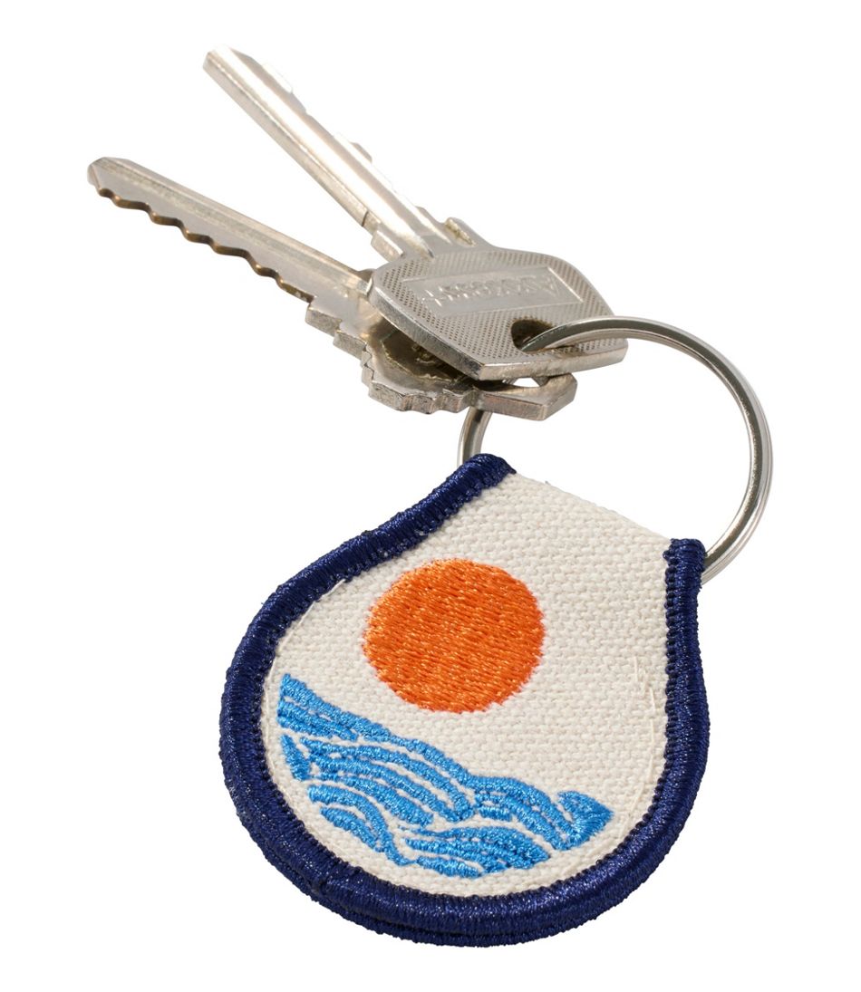 Embroidered Patch Charm, Sun & Waves L.L.Bean Premium