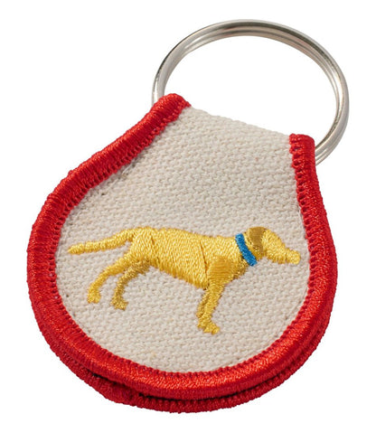 Embroidered Patch Charm, Yellow Lab L.L.Bean New
