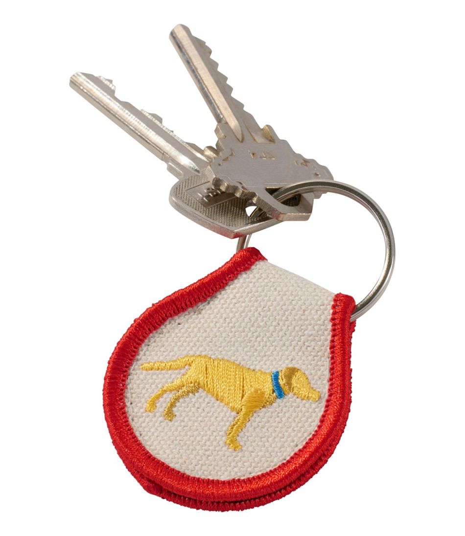Embroidered Patch Charm, Yellow Lab L.L.Bean New