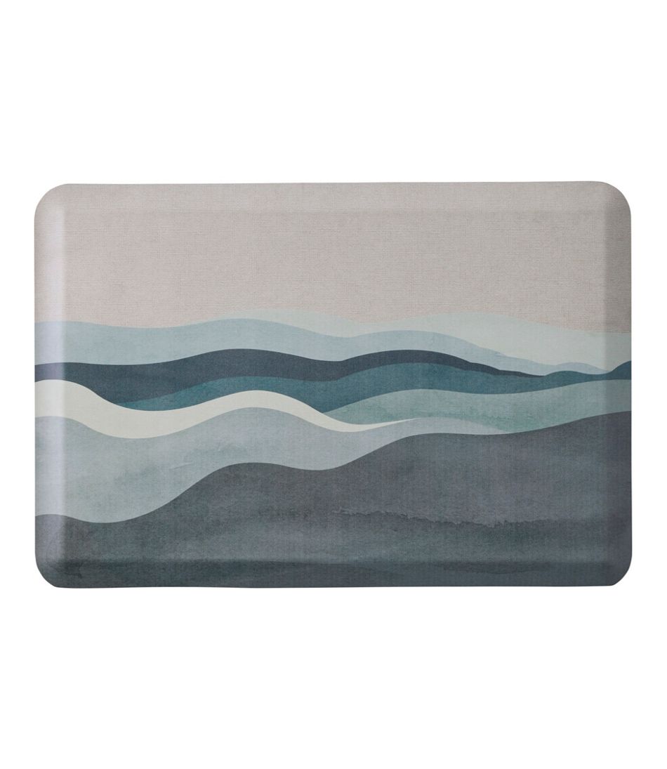 Happy Feet Comfort Mat, Watercolor Waves L.L.Bean Trending