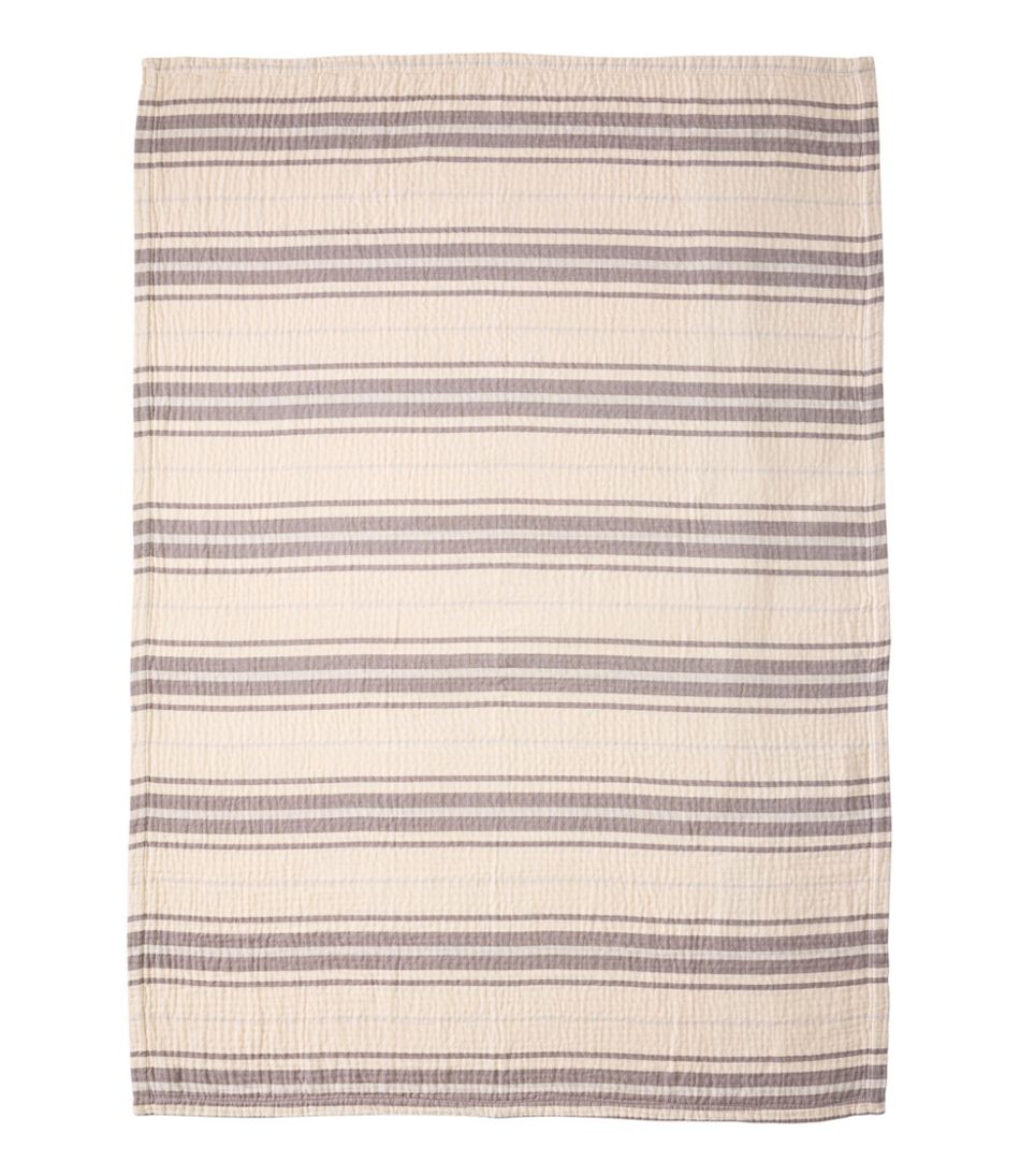 Lightweight Cotton Gauze Throw, Stripe L.L.Bean Everyday
