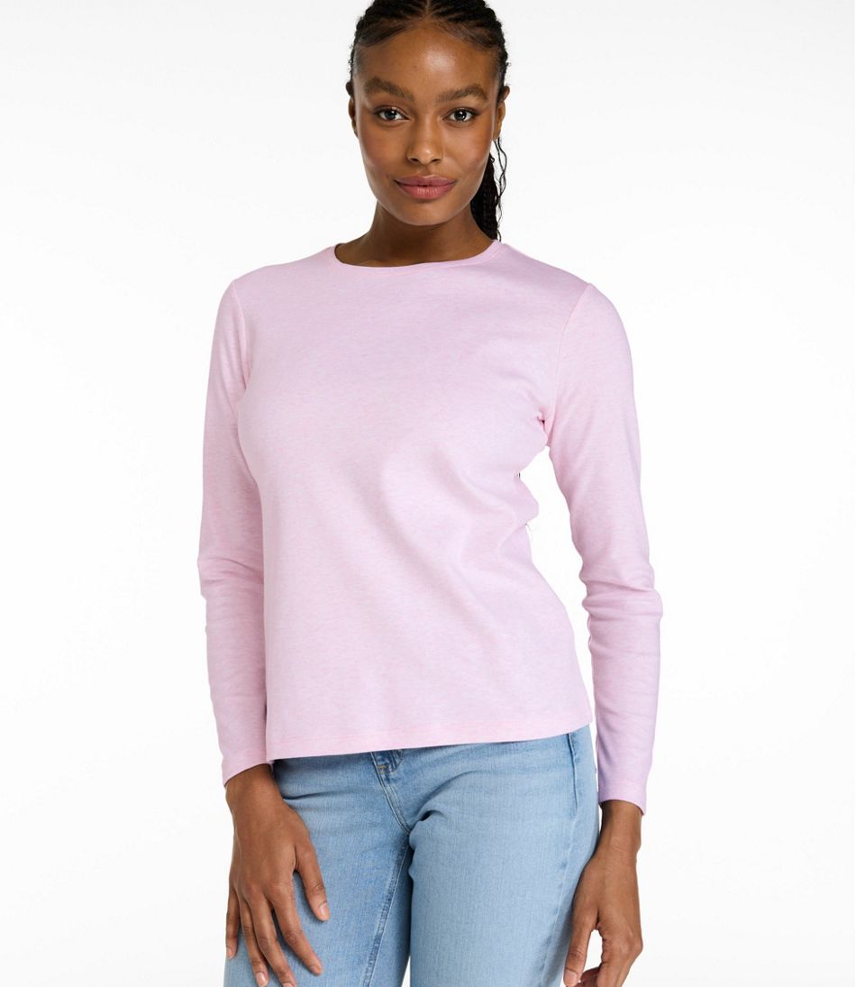 Women's L.L.Bean Tee, Long-Sleeve Crewneck L.L.Bean Classic