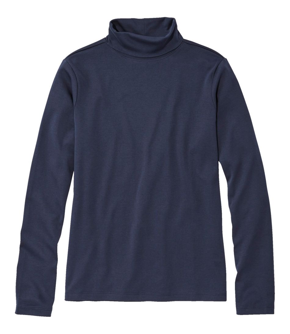 Women's Pima Cotton Turtleneck, Long-Sleeve L.L.Bean Essential