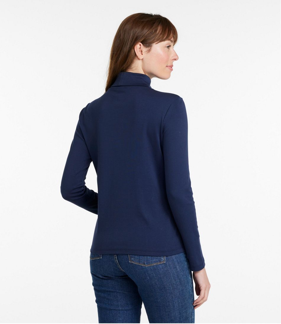 Women's Pima Cotton Turtleneck, Long-Sleeve L.L.Bean Essential