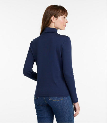 Women's Pima Cotton Turtleneck, Long-Sleeve L.L.Bean Essential