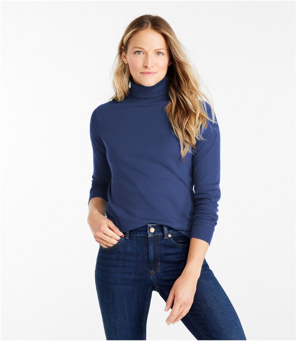 Women's L.L.Bean Interlock Turtleneck, Long-Sleeve L.L.Bean Everyday