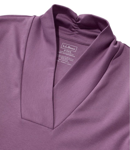 Women's Pima Cotton Tee, Shawl Long-Sleeve L.L.Bean Value