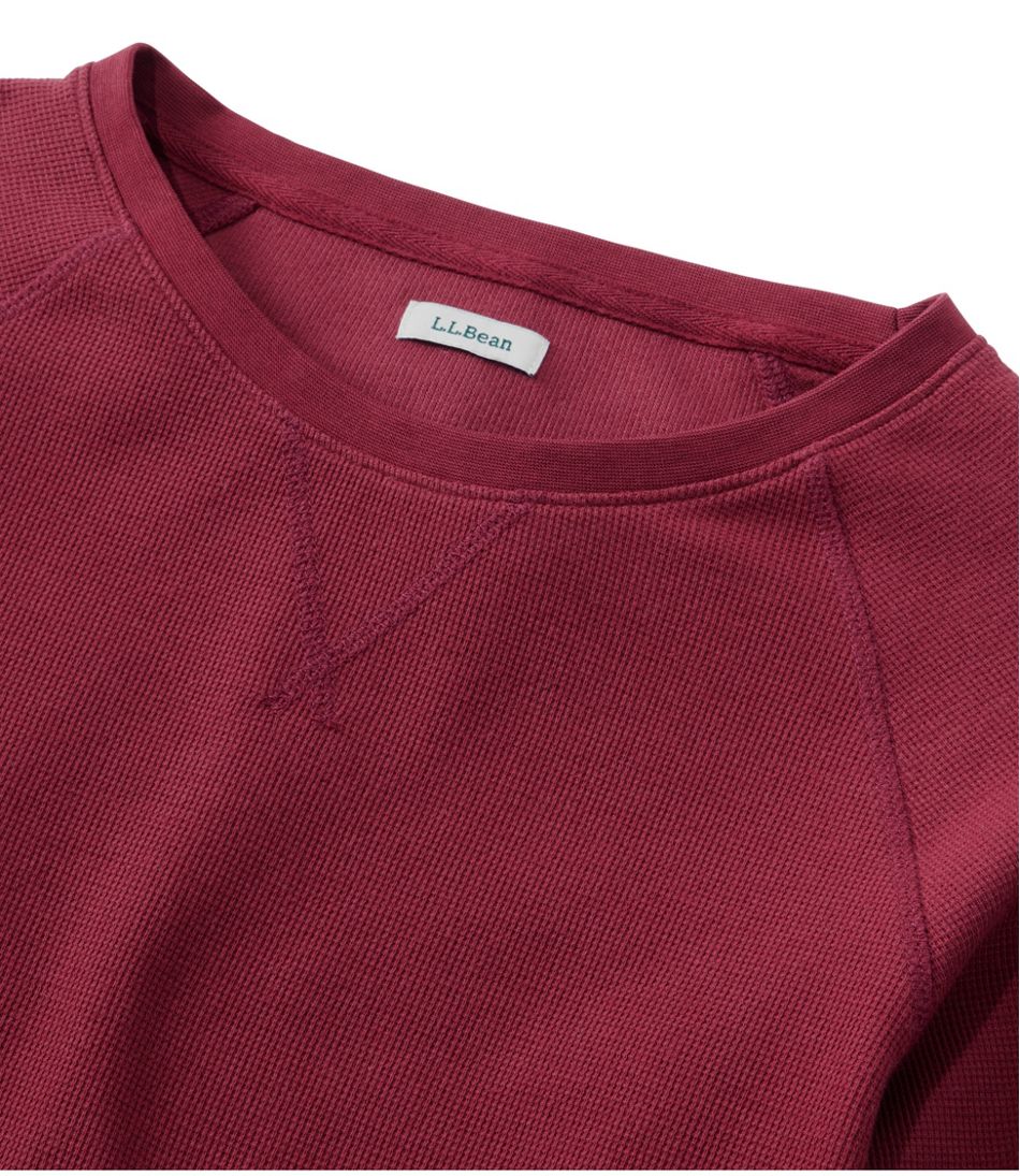 Women's Unshrinkable Mini-Waffle Tee, Long-Sleeve Crewneck L.L.Bean Best Seller