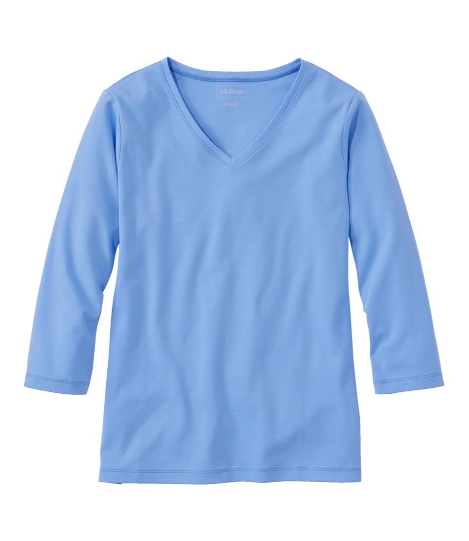 Women's L.L.Bean V-Neck, Three-Quarter-Sleeve L.L.Bean Top Pick