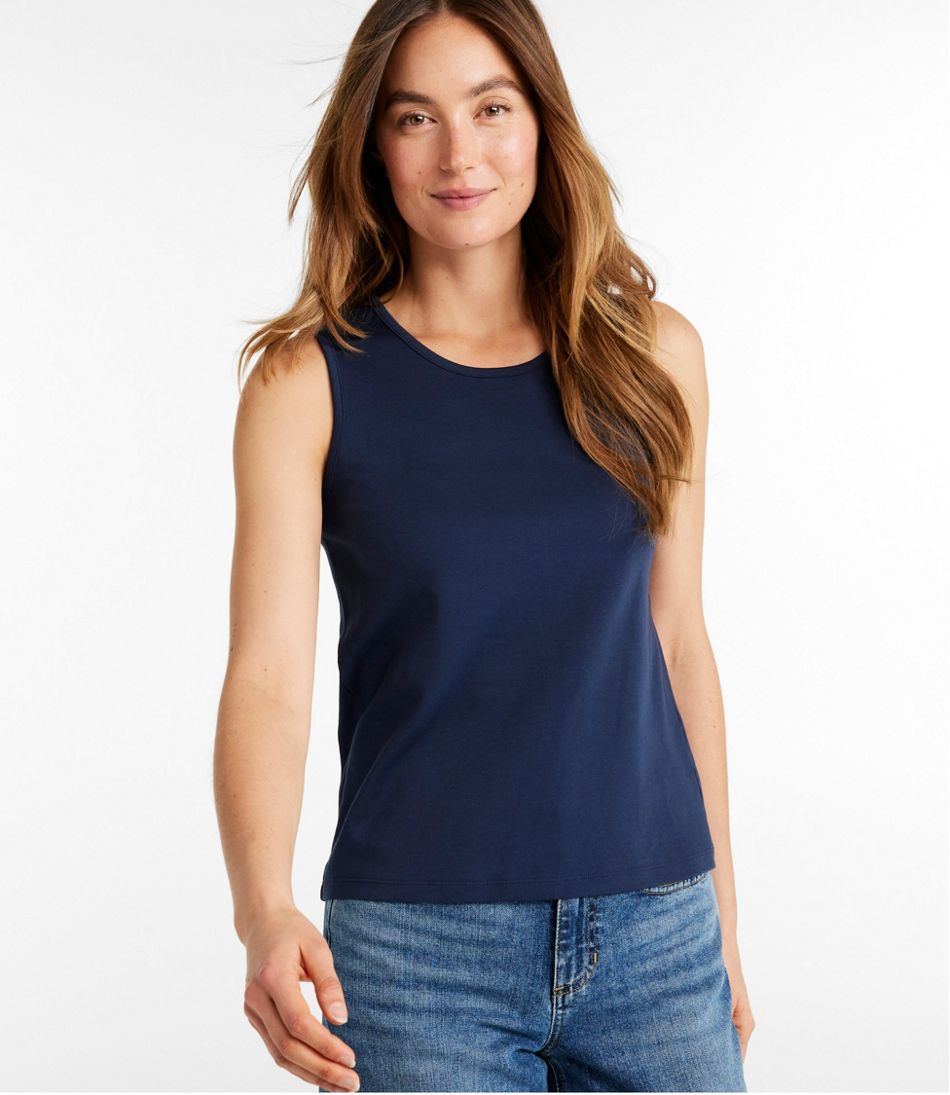 Women's Pima Cotton Tee, Shell L.L.Bean Recommended