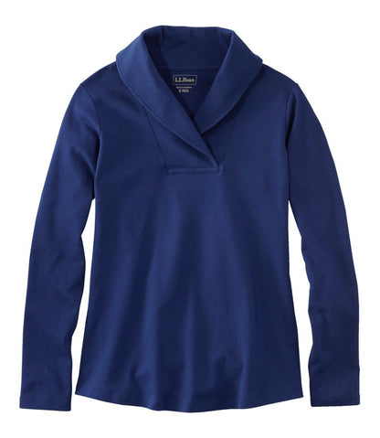 Women's L.L.Bean Pullover, Long-Sleeve Shawl Collar L.L.Bean Essential