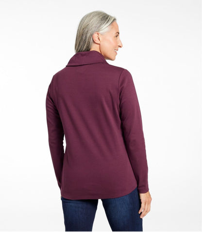Women's L.L.Bean Pullover, Long-Sleeve Shawl Collar L.L.Bean Essential