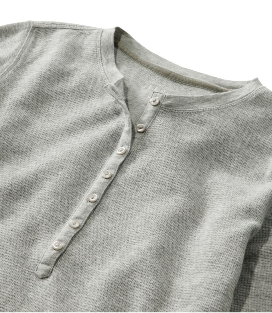 Women's Waffle-Knit Henley L.L.Bean Everyday