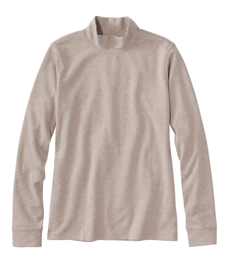 Women's L.L.Bean Interlock Mock-Turtleneck, Long-Sleeve L.L.Bean Trending