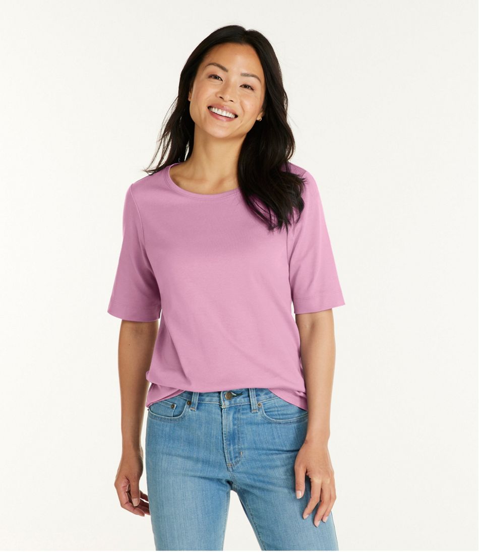 Women's L.L.Bean Jewelneck Tee, Elbow-Sleeve L.L.Bean Best Seller