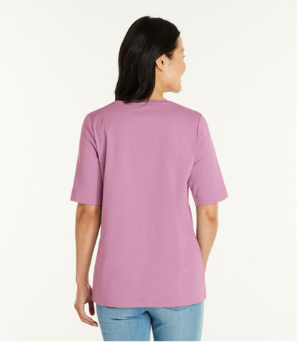 Women's L.L.Bean Jewelneck Tee, Elbow-Sleeve L.L.Bean Best Seller