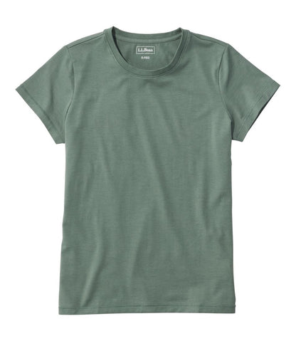 Women's Soft Stretch Supima-Blend Tee, Crewneck Short-Sleeve L.L.Bean Recommended