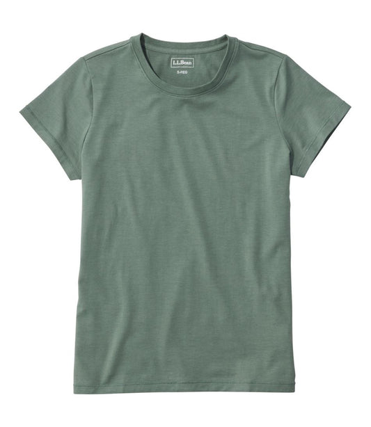 Women's Soft Stretch Supima-Blend Tee, Crewneck Short-Sleeve L.L.Bean Recommended