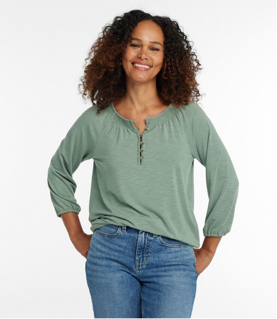 Women's Camden Hills Tee, Three-Quarter-Sleeve L.L.Bean Essential