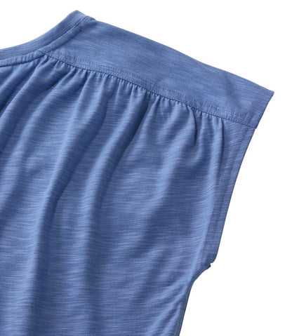 Women's Streamside Tee, Short-Sleeve Ruched Crew L.L.Bean New