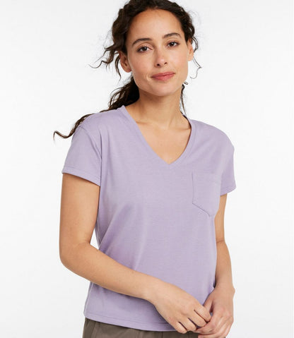 Women's Vista Camp Tee, Short-Sleeve V-Neck L.L.Bean Trending