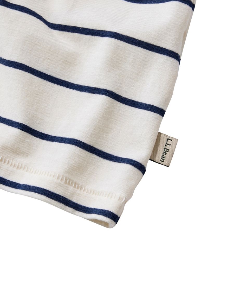 Women's Soft Stretch Supima-Blend Tee, Scoopneck Short-Sleeve Stripe L.L.Bean Recommended