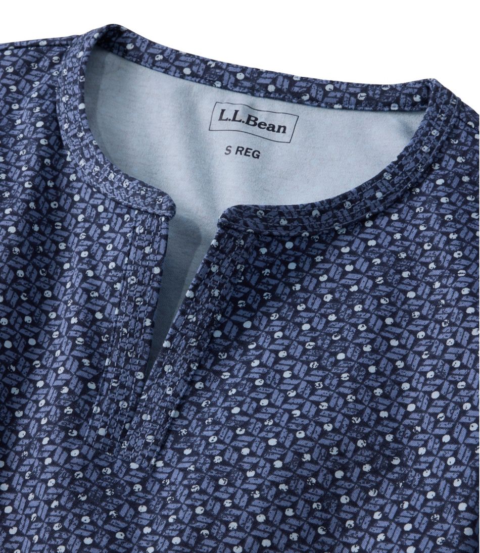 Women's L.L.Bean Tee, Three-Quarter-Sleeve Splitneck Tunic Print L.L.Bean Classic
