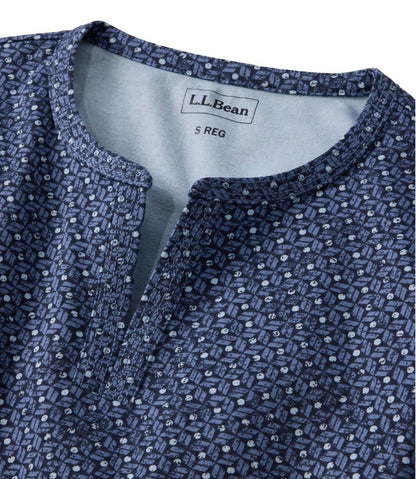 Women's L.L.Bean Tee, Three-Quarter-Sleeve Splitneck Tunic Print L.L.Bean Classic