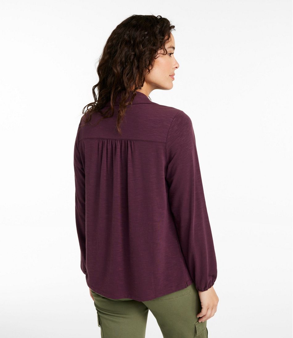 Camden Hills Tee, Button-Front Shirt L.L.Bean Everyday