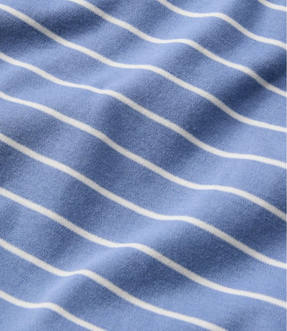Women's L.L.Bean V-Neck Henley, Long-Sleeve Stripe L.L.Bean Value