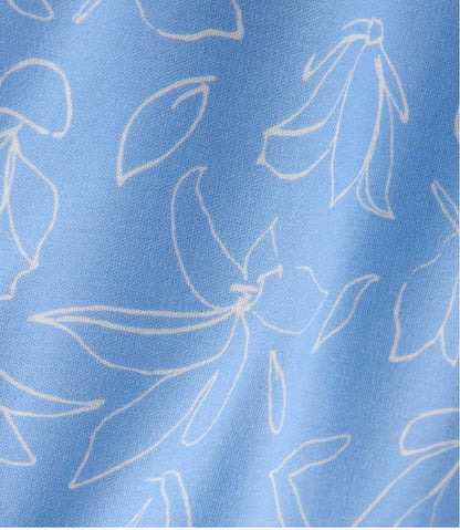 Women's Pima Cotton Tunic, Three-Quarter-Sleeve Splitneck Print L.L.Bean Premium