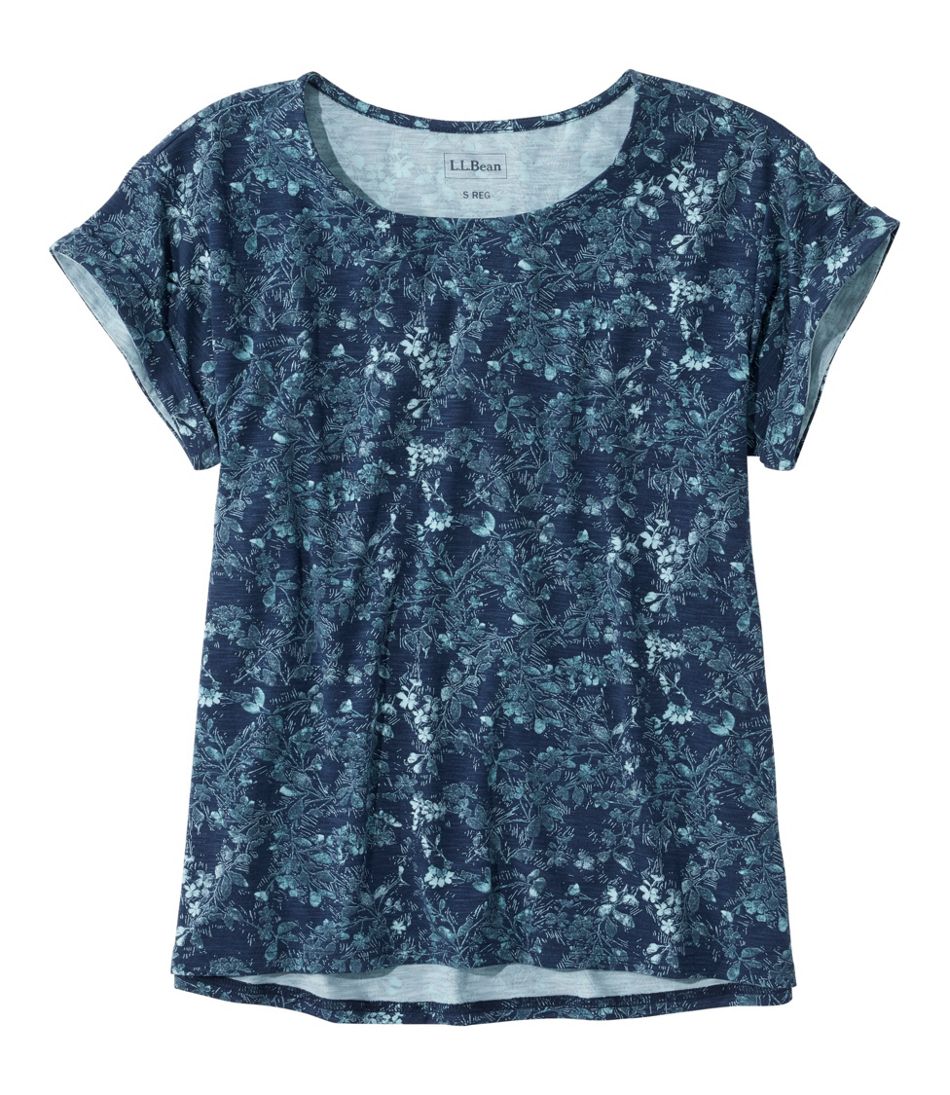 Women's Camden Hills Tee, Short-Sleeve Print L.L.Bean Popular