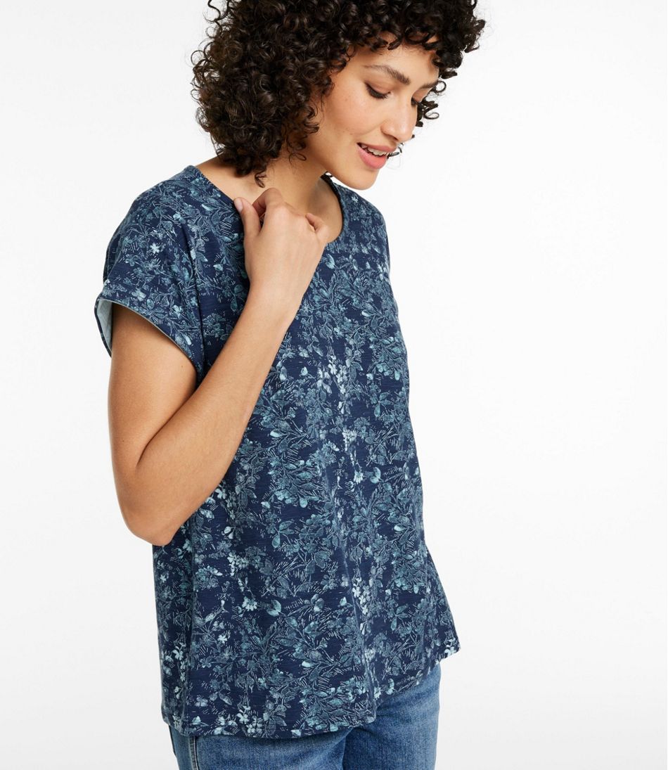 Women's Camden Hills Tee, Short-Sleeve Print L.L.Bean Popular