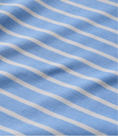 Women's Pima Cotton Tee, Elbow-Sleeve Boatneck Stripe L.L.Bean Trending