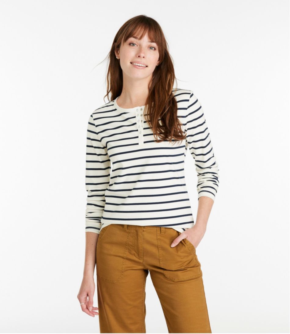Women's Signature Rangeley Cotton Tee, Henley L.L.Bean Recommended