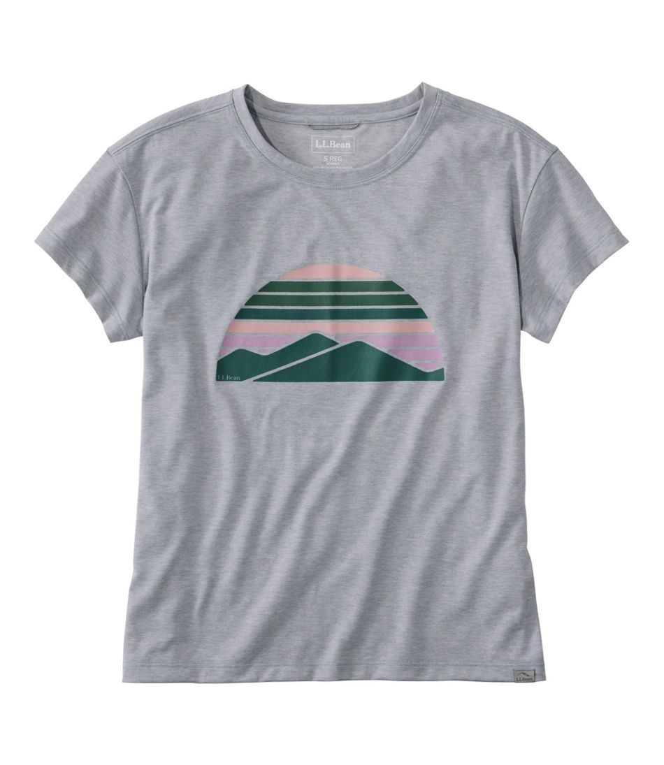Women's Vista Camp Tee, Short-Sleeve Graphic Crew L.L.Bean Classic